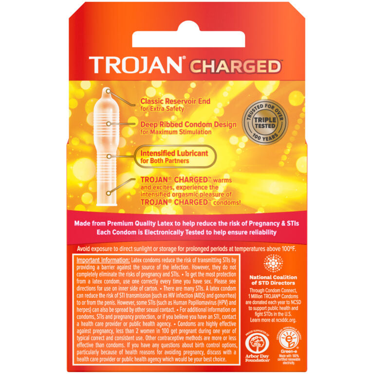 Trojan Charged 3pk