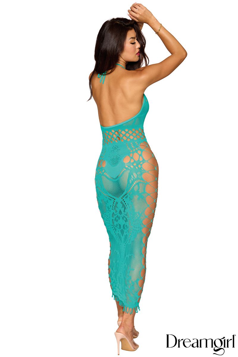 Lace Bodystocking Dress One Size