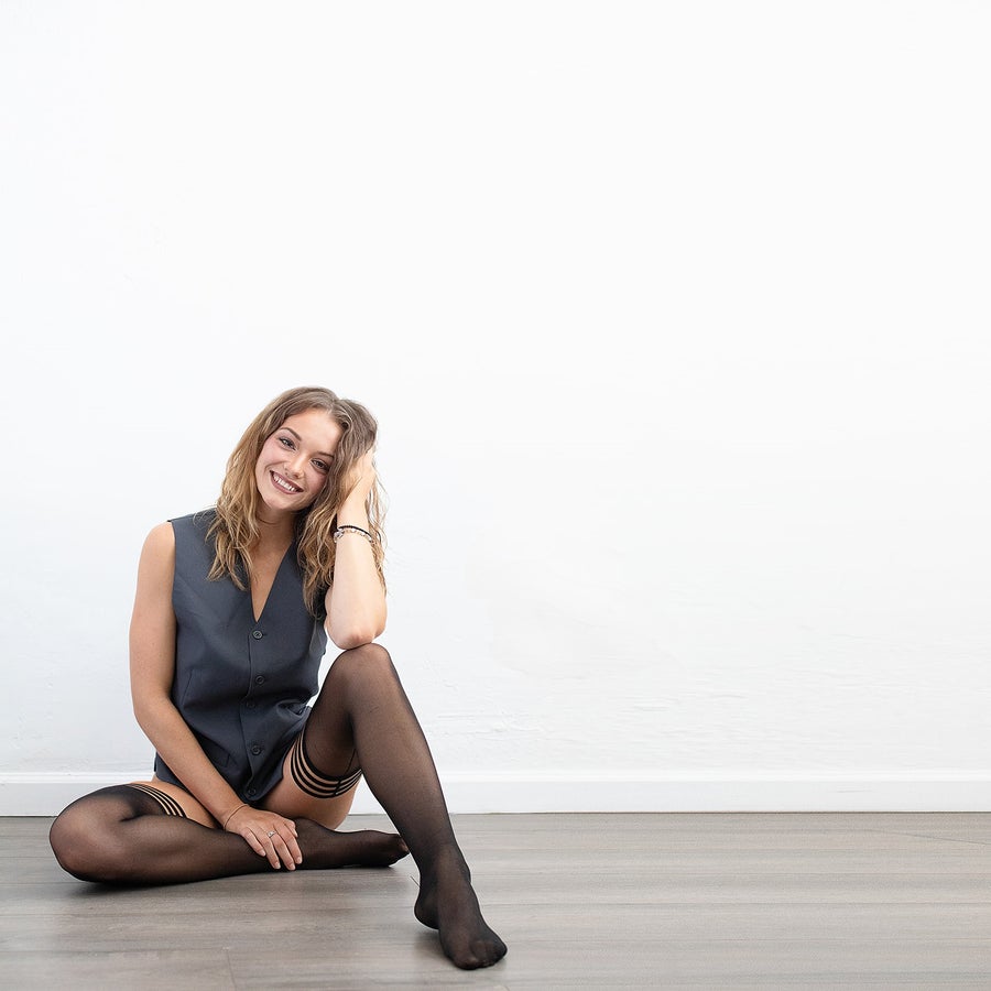 Taylor Sheer Thigh High