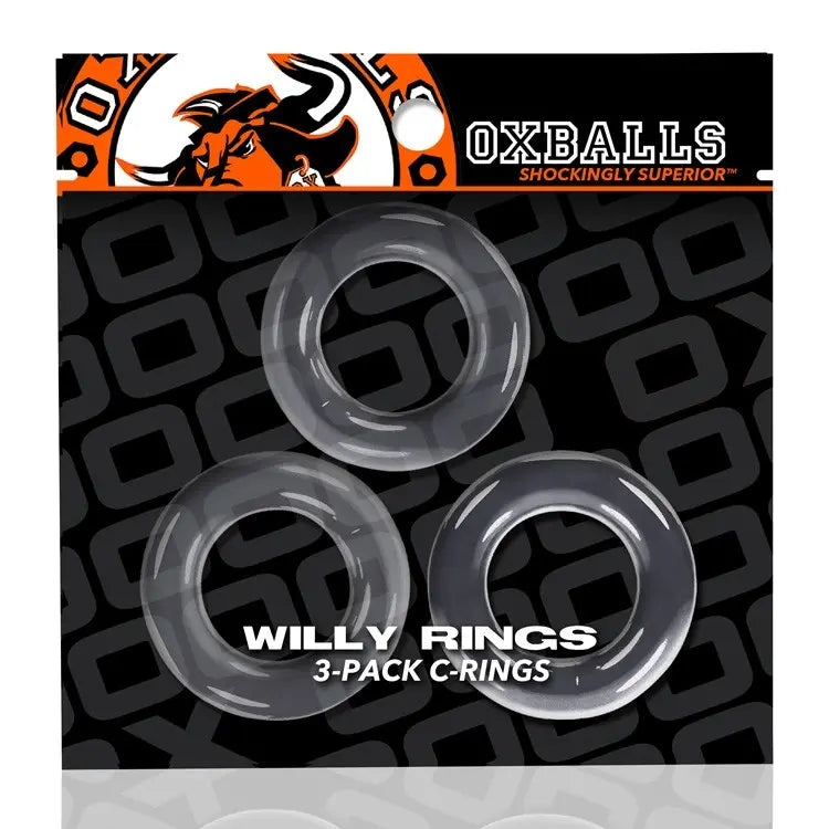 Oxballs Willy Rings 3pk - Clear