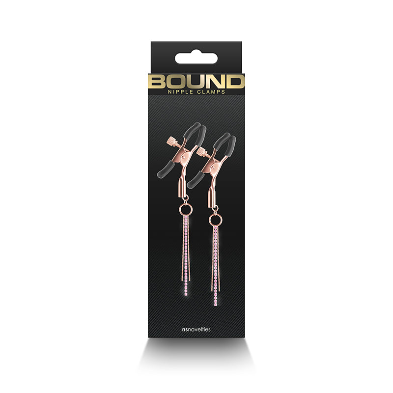 Bound Nipple Clamps: D3 Rose Gold