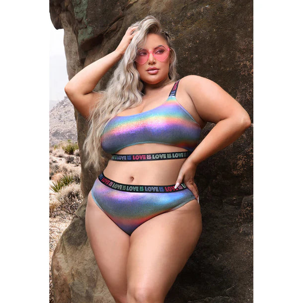 Love is Love Crop & Panty