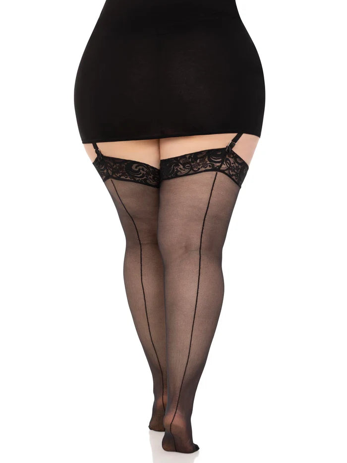 Sheer Thi Hi w/Backseam