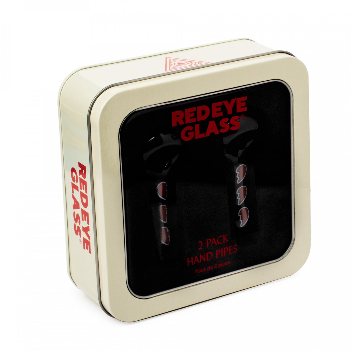 Pipe: Red Eye Glass Hearts Spoon 2pack