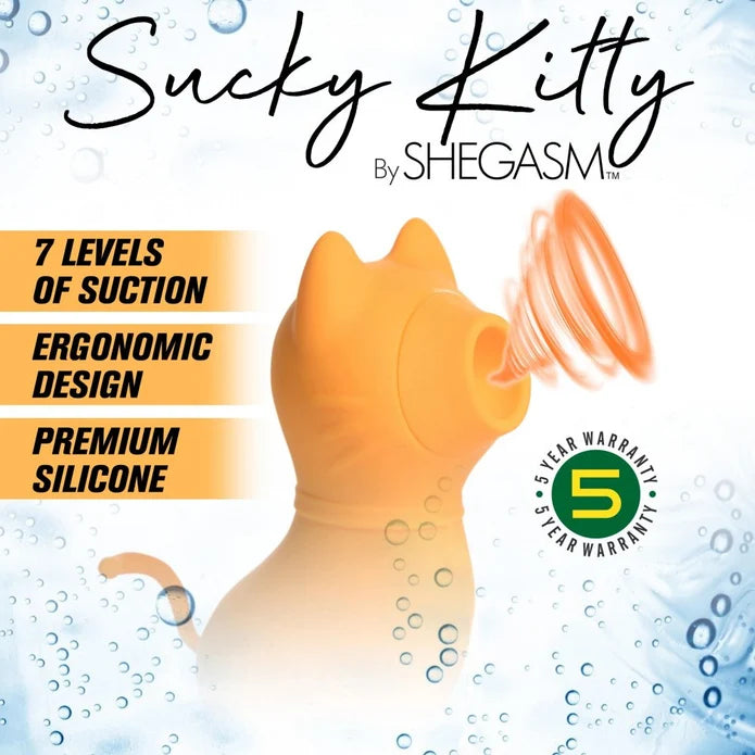 Sucky Kitty Clitoral Stimulator - Orange