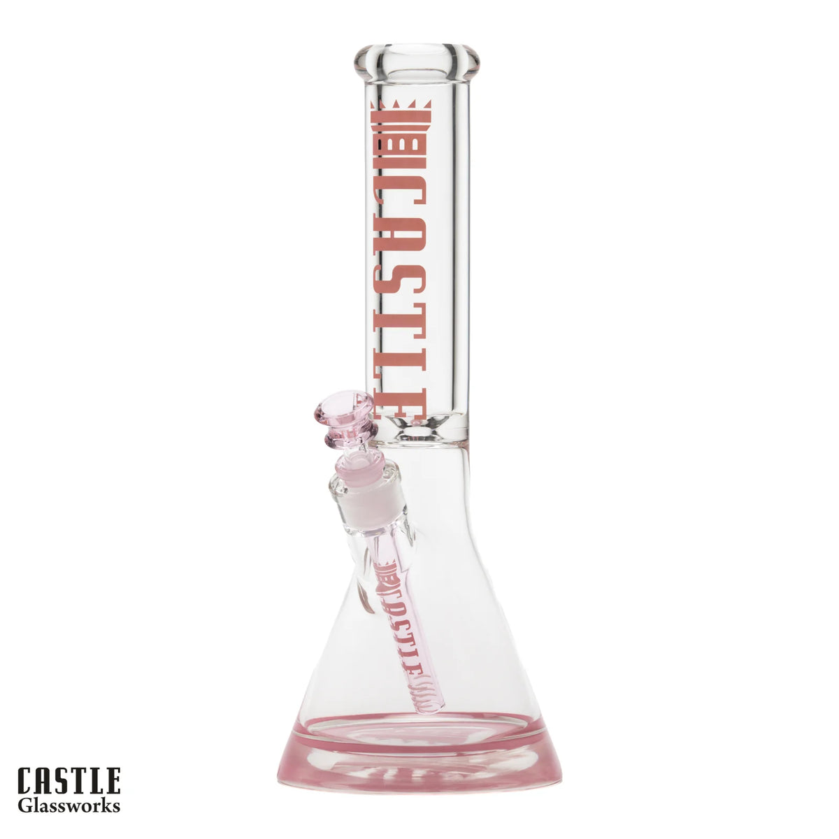 Castle Glass: 14" Premium (9mm Thick - Pink)