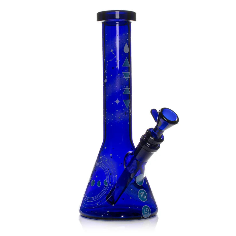 Red Eye Glass: 10" Astro Elements (Water - Glow in the Dark)