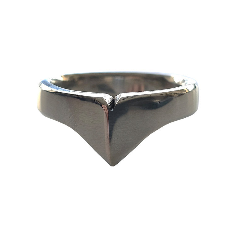 Rouge Stainless Steel Taj Crown Ring