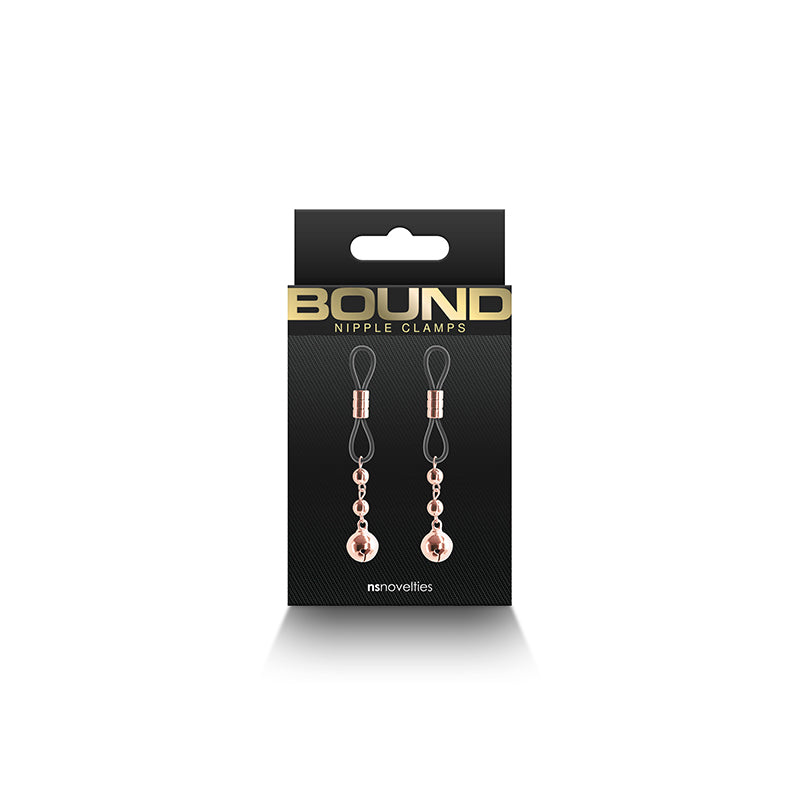 Bound Nipple Clamps: D1 Rose Gold