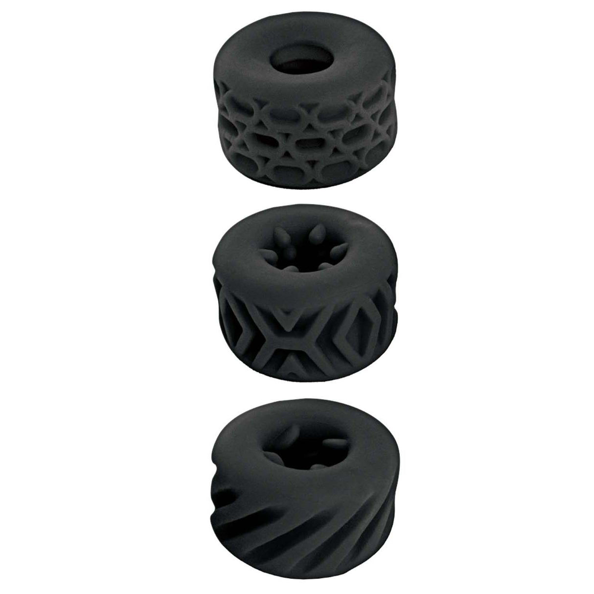 Super Stretchy Stroker Rings - Black