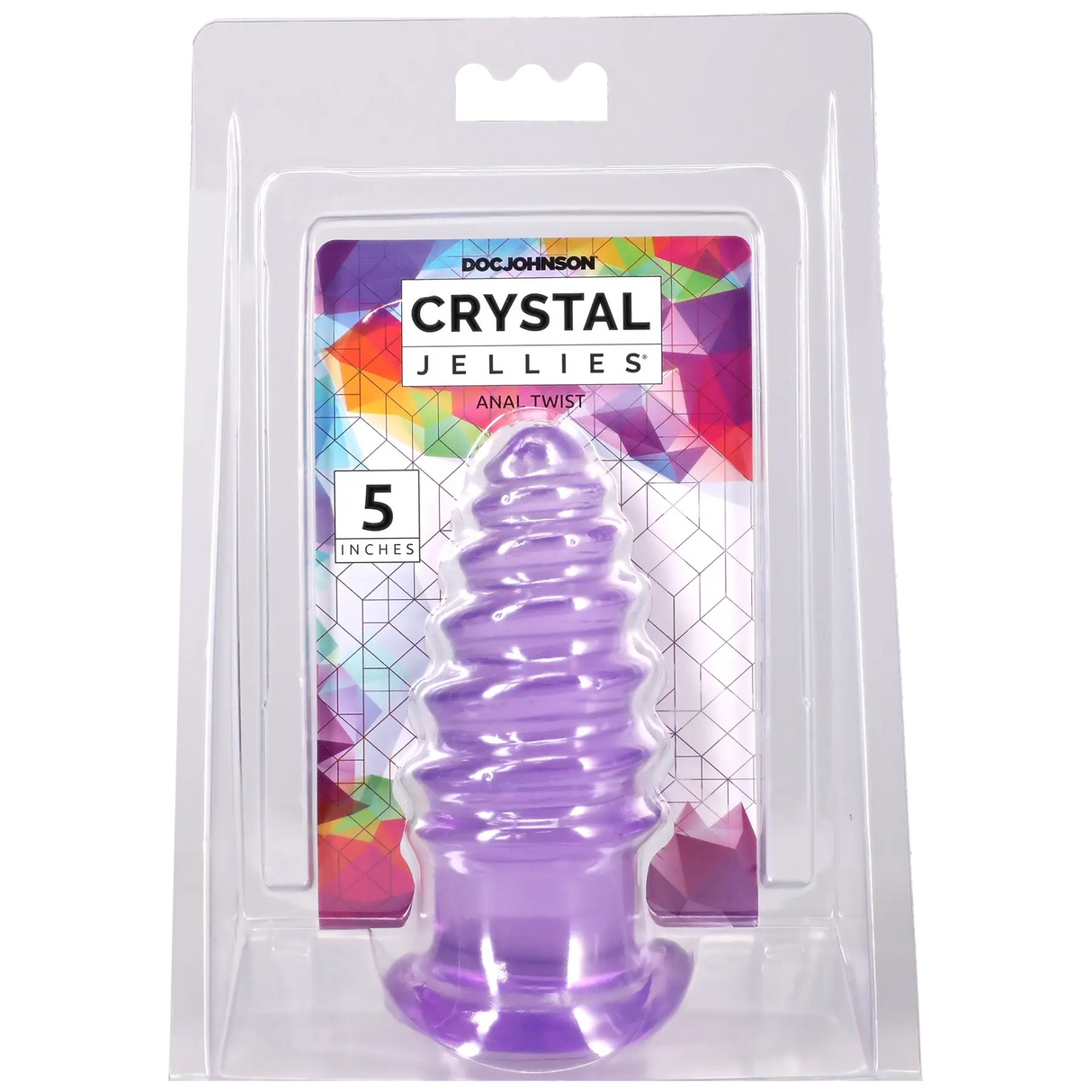 Crystal Jellies Anal Twist 5" - Purple