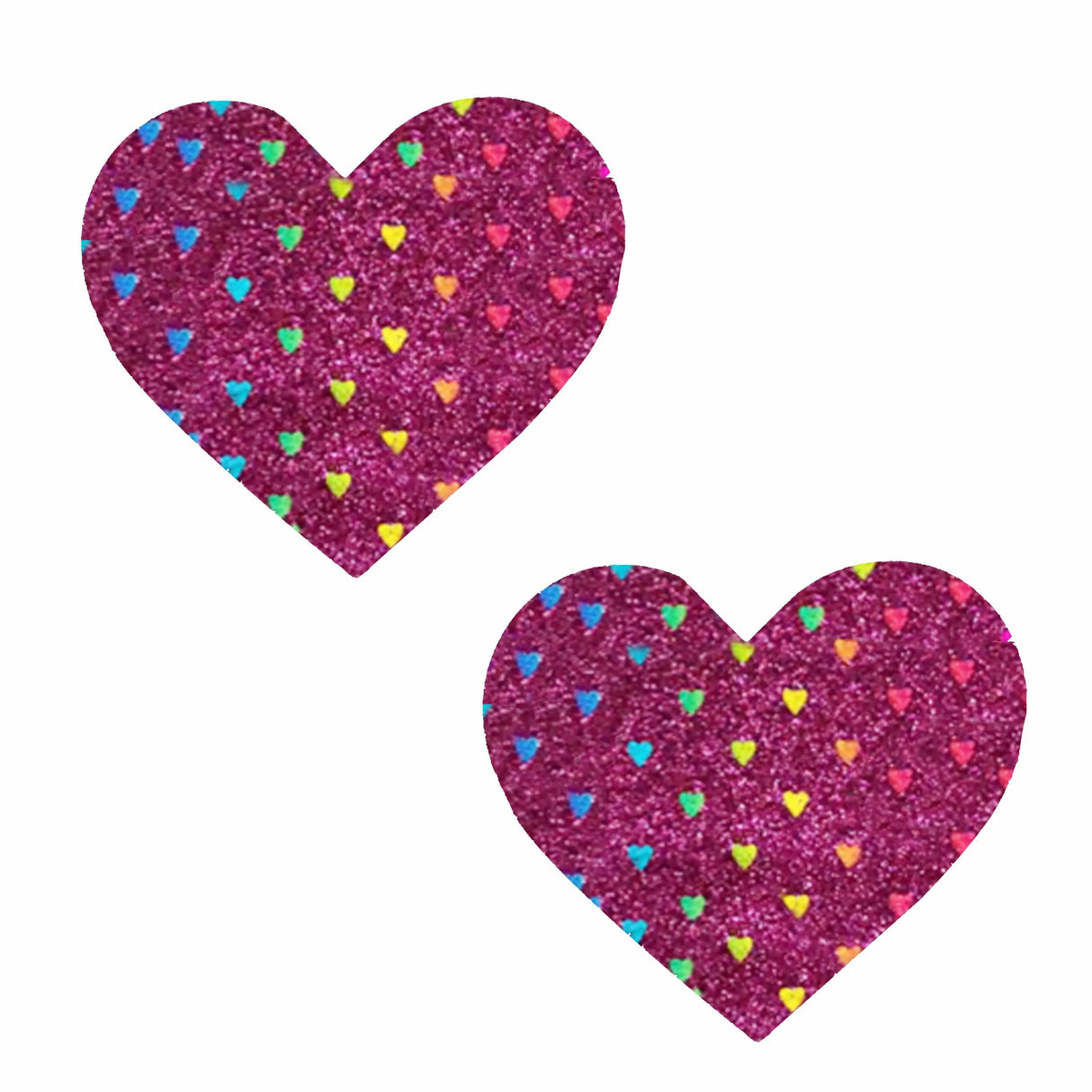 Pasties: Dark Pink Rainbow Sheep Heart
