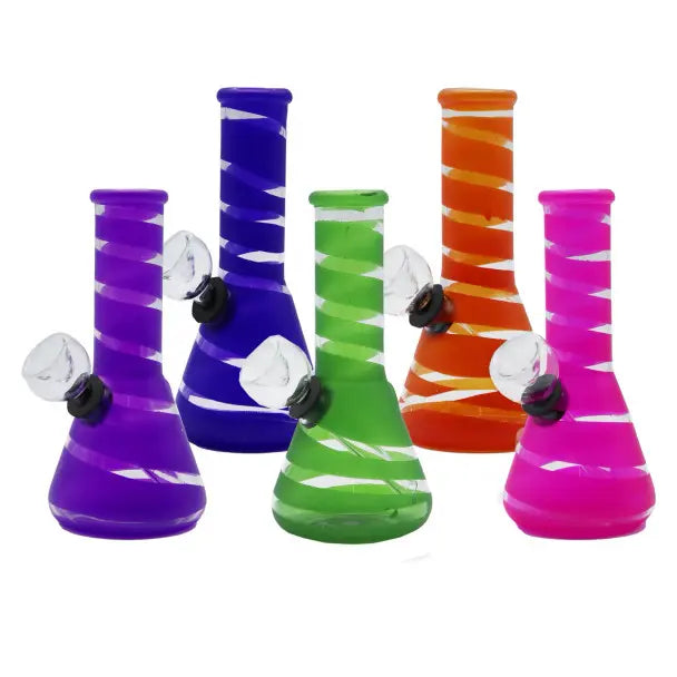 6" Striped Mini Bubbler (Assorted Colours)