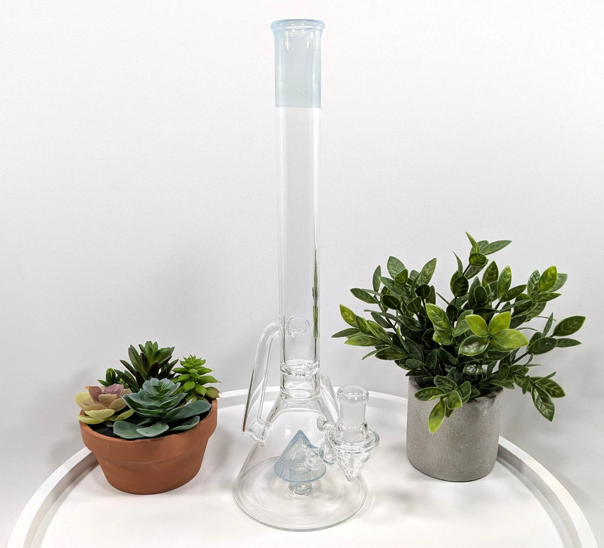 DiscoBox: Single Recycler w/ Fixed Stem (14mm - Lite Blue)