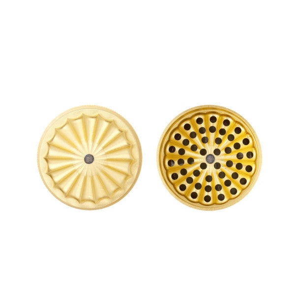 Ongrok: 5pc 3" Toothless Petal Grinder with Storage (Gold)