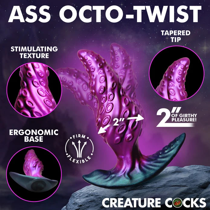 Creature Cocks Octo-Twist Silicone Anal Plug