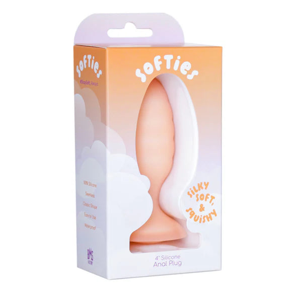 Softies 4" Anal Plug - Orange