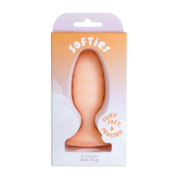 Softies 4" Anal Plug - Orange