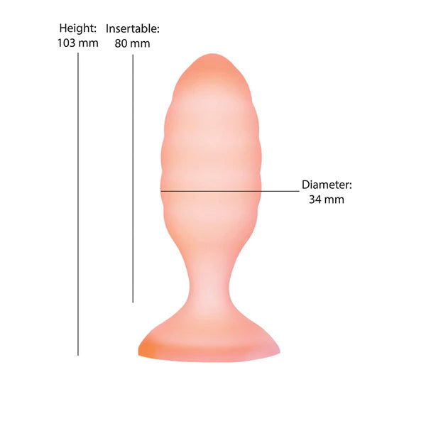 Softies 4" Anal Plug - Orange
