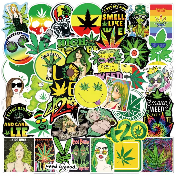 Cannabis Stickers D - Assorted