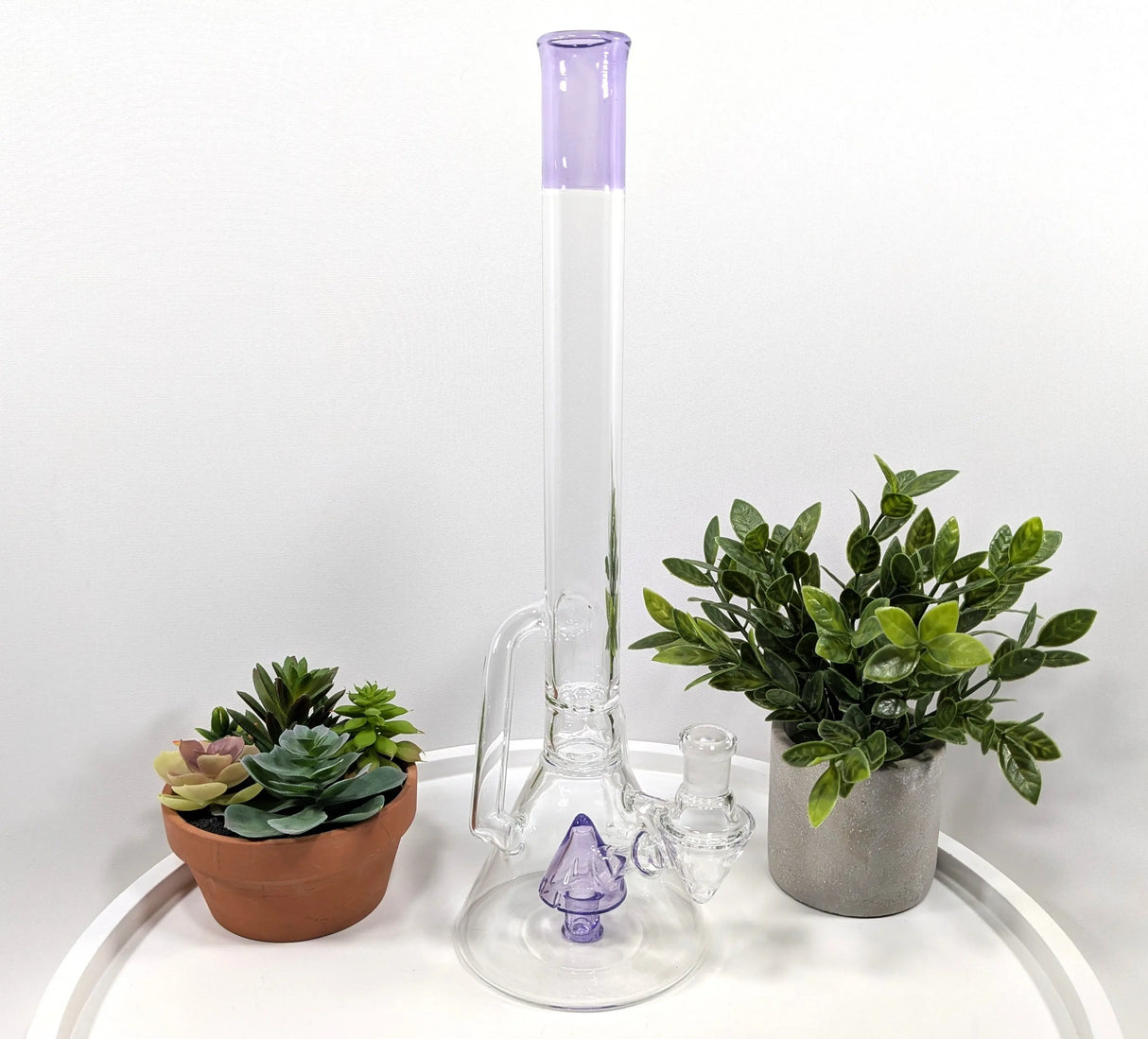 DiscoBox: Single Recycler w/ Fixed Stem (14mm - Purple)