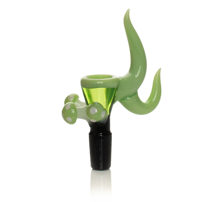 Red Eye Glass: Mushroom Cluster (14mm - Green Slyme)