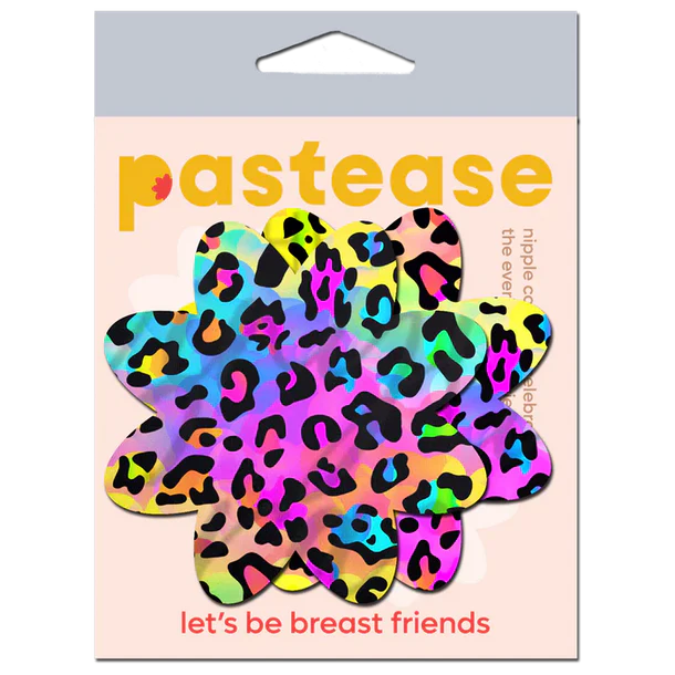 Pasties: Rainbow Cheetah Leopard Petal
