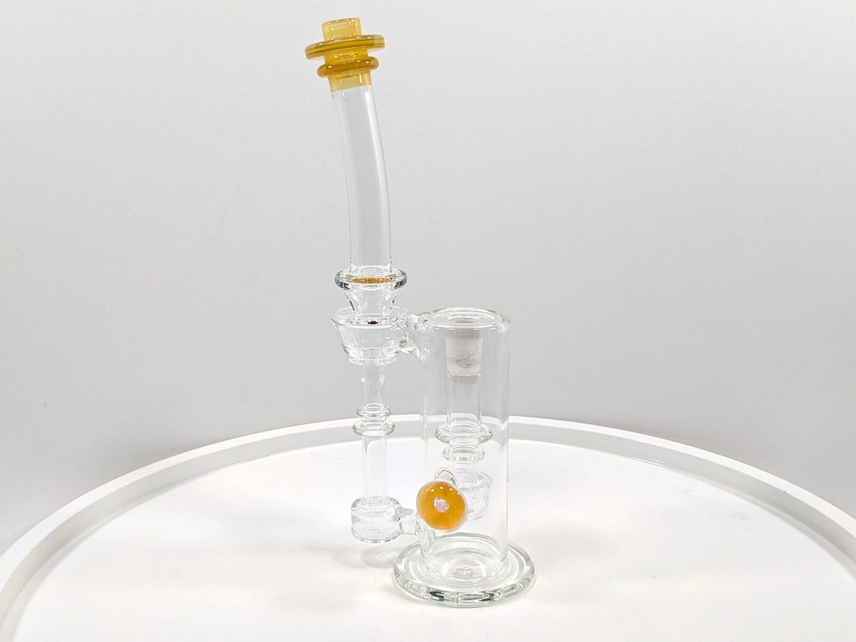 DiscoBox: Tower Bubbler w/ Dump Recycler (Orange Opal)