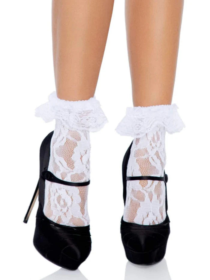Lace Anklet w/Ruffle