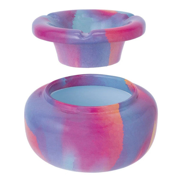 Fujima: Moroccan Ceramic Ashtray (Trippy Pastel)