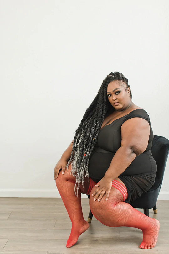 Sandra Fishnet Thigh High