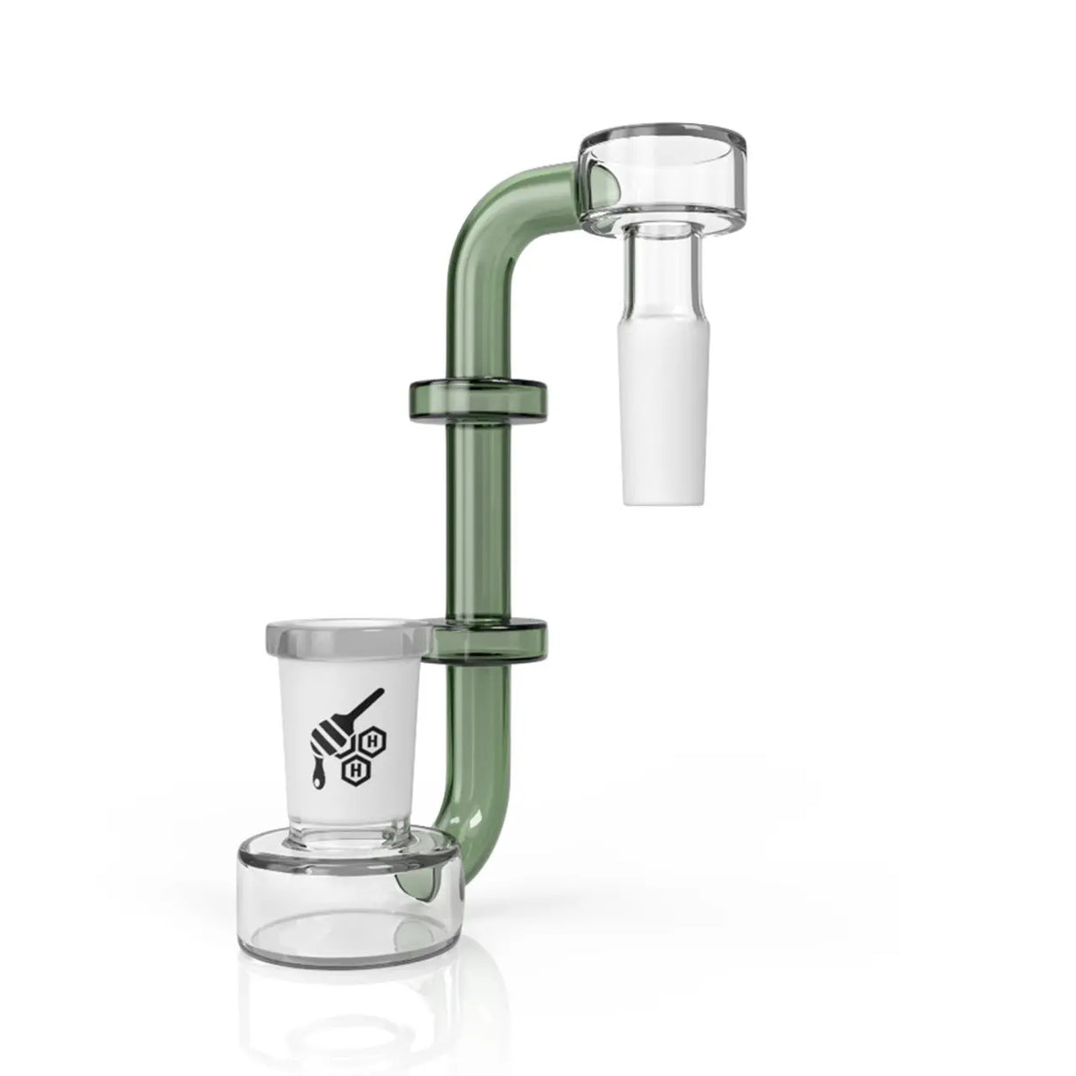 Honeybee Herb: J-Drop Rig Joint (14mm - Green)