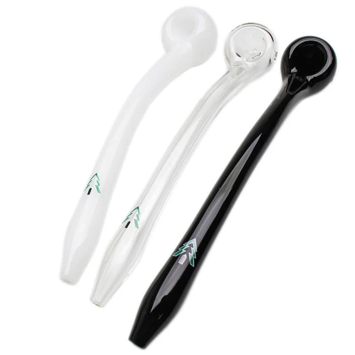 9" Gandalf Pipe by "Tree Glass" White