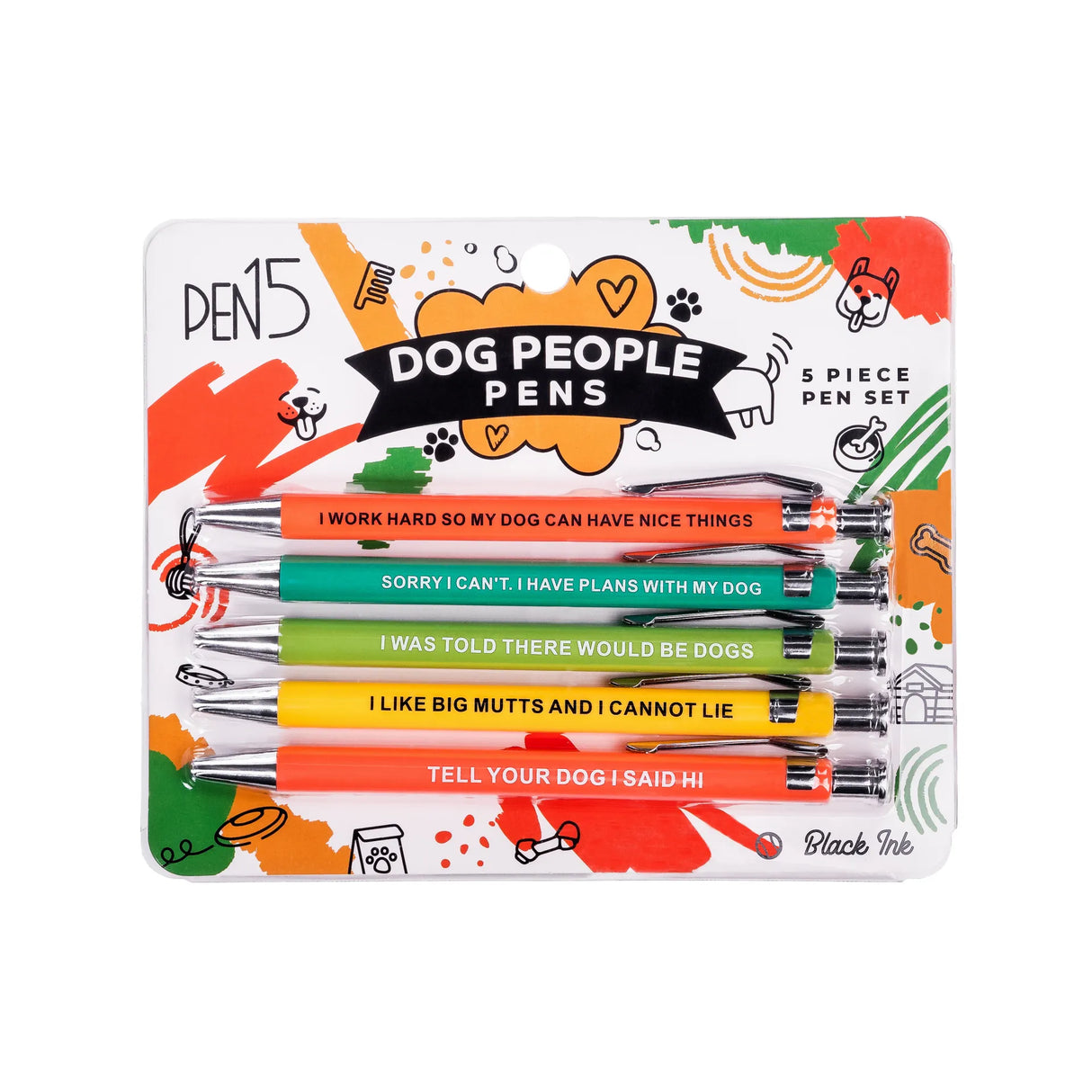 Dog People Pens 5pk