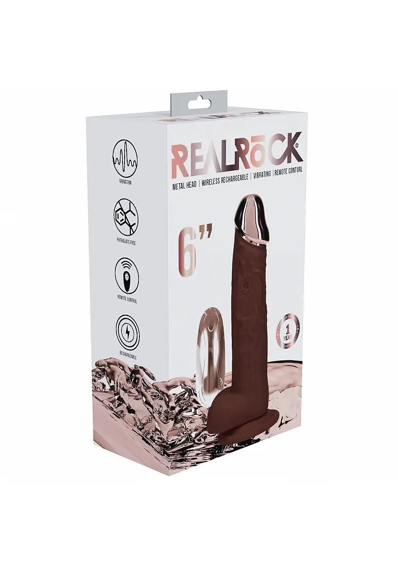 RealRock Wireless RC Metal Head 6" - Brown