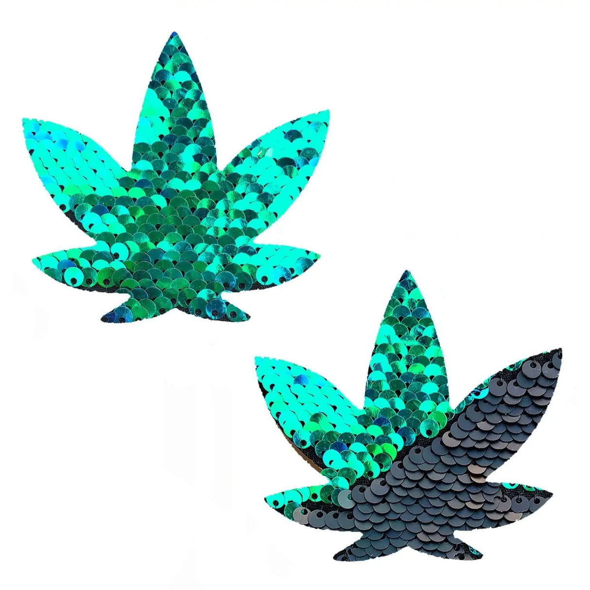 Pasties: Ariel Weed Leaf Sequins