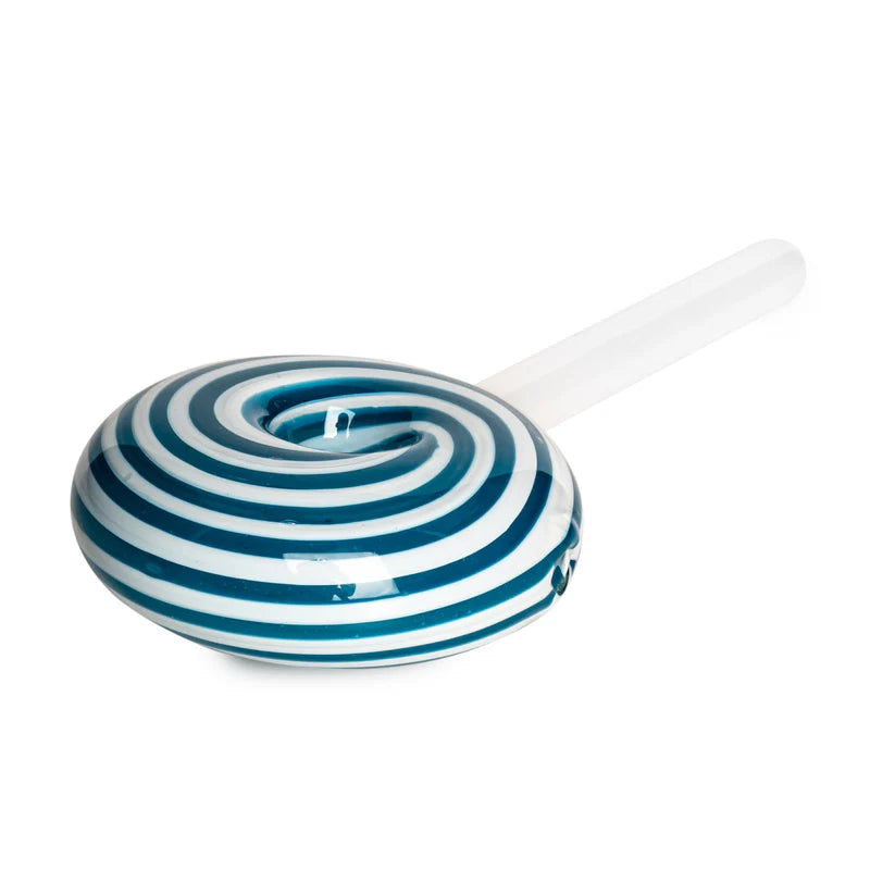 Red Eye Glass: Lollipop Pinwheel (6" - Blue)
