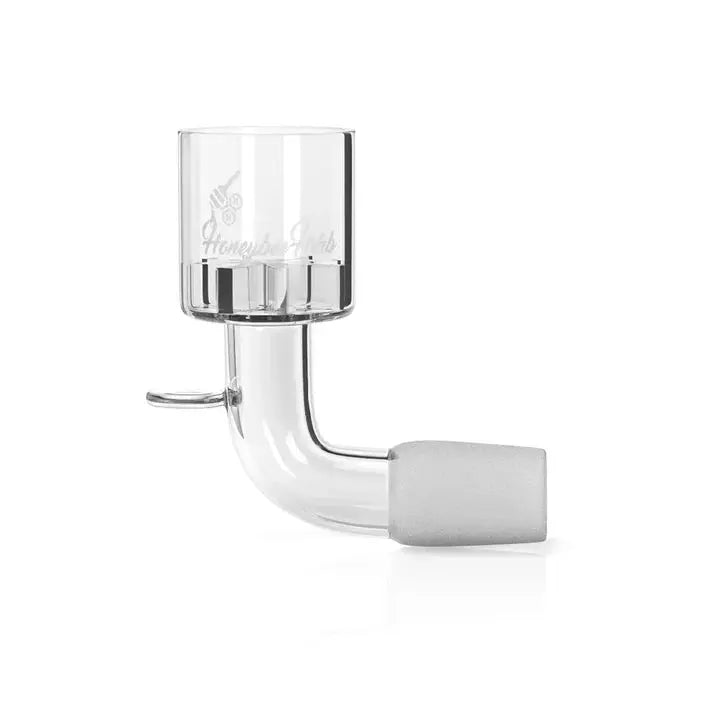 Honeybee Herb: Quartz Bowl with Screen (14mm - Bent)