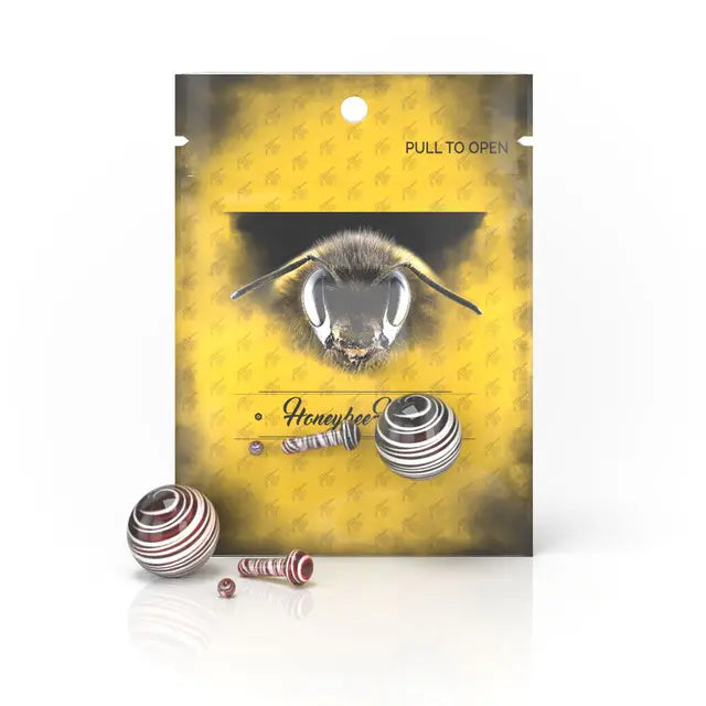 Honeybee Herb: Mushroom Pillar and Marble Set (Red)