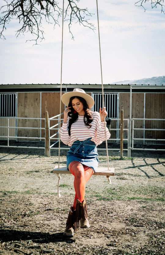 Sandra Fishnet Thigh High