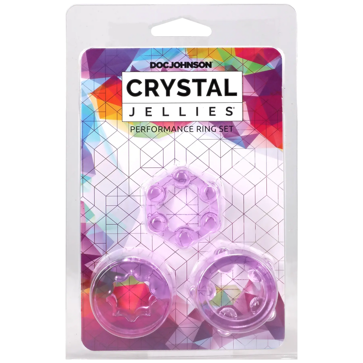 Crystal Jellies Performance Ring Set - Purple