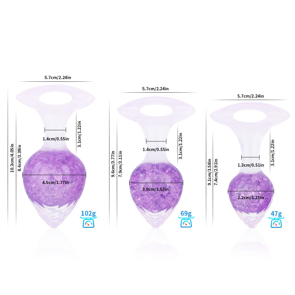 Luxe Prism Anal Plug - Small - Purple