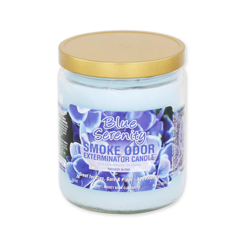 Smoke Odor: Exterminator Candle (13oz Blue Serenity)