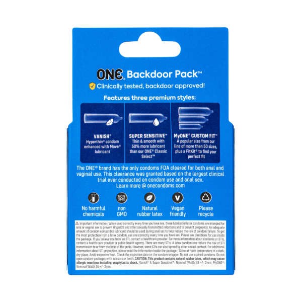 ONE Backdoor 3pk