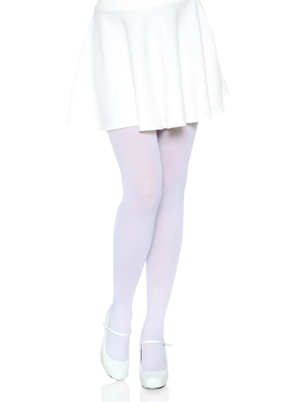 Ari Nylon Tights- One Size White