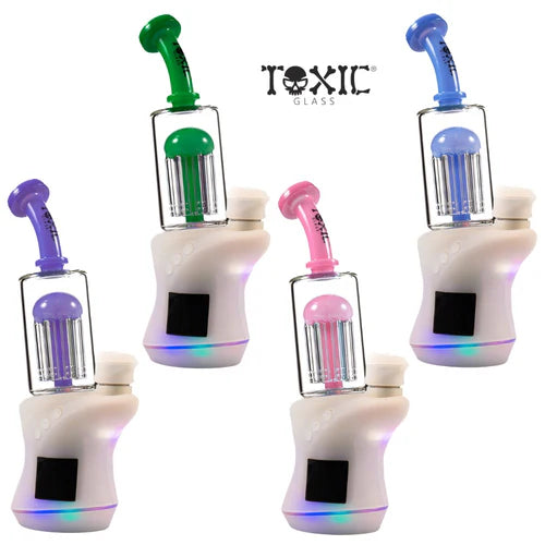 Toxic Glass Carta Top: 8 Arm Tree Perc Purple