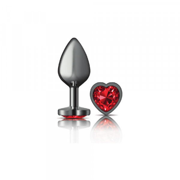 Cheeky Charms Plug Gunmetal-Medium Heart