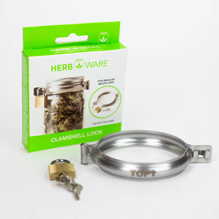 HerbWare: Mason Jar Pad-Lock (Regular Mouth Jars)