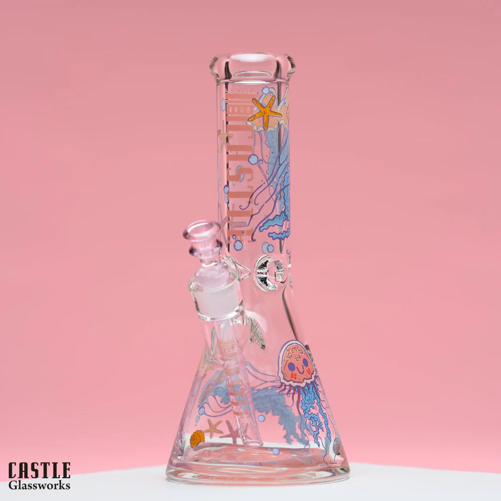 Castle Glass: 12" Jelly Fish (9mm Thick)