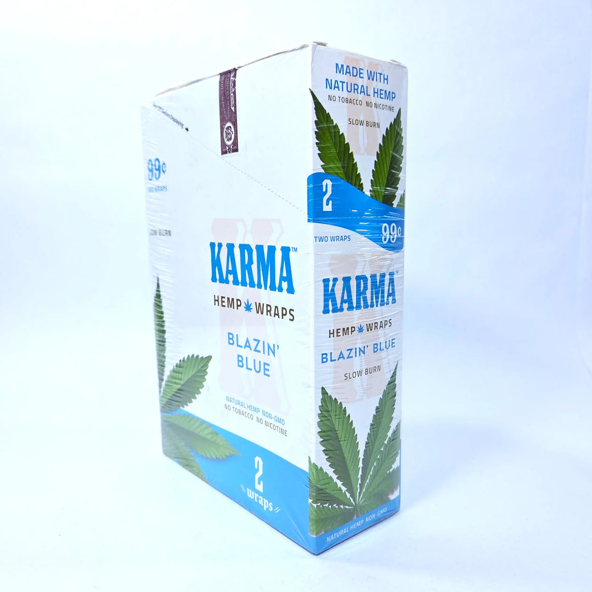 Zig Zag: Karma Hemp Wraps (25pk/2pk - Blazin' Blue)